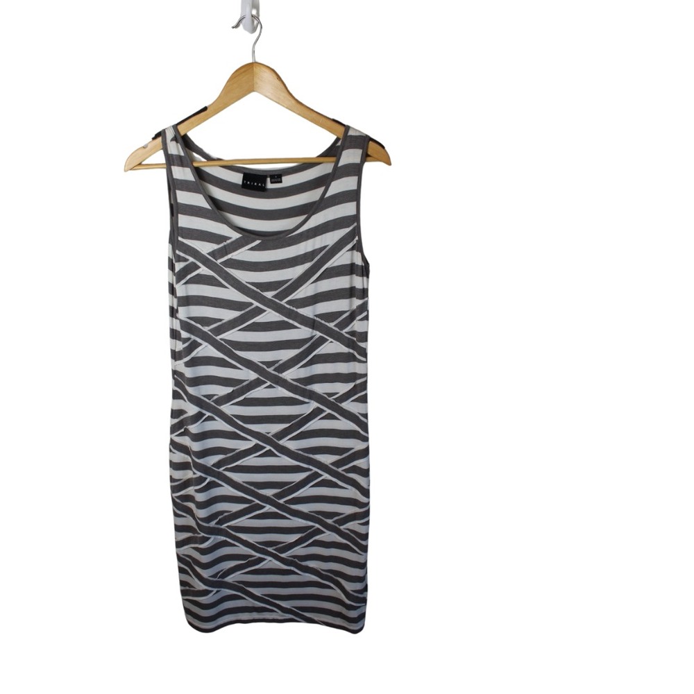 Tribal Womens‎ Size Small Gray/White Dress